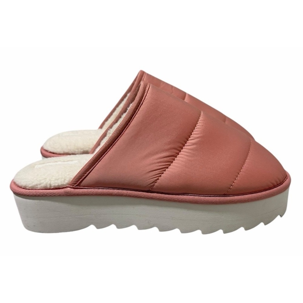 Anthropologie Maeve Puffy Platform Slippers Pink Women's Size‎ Large 10-11